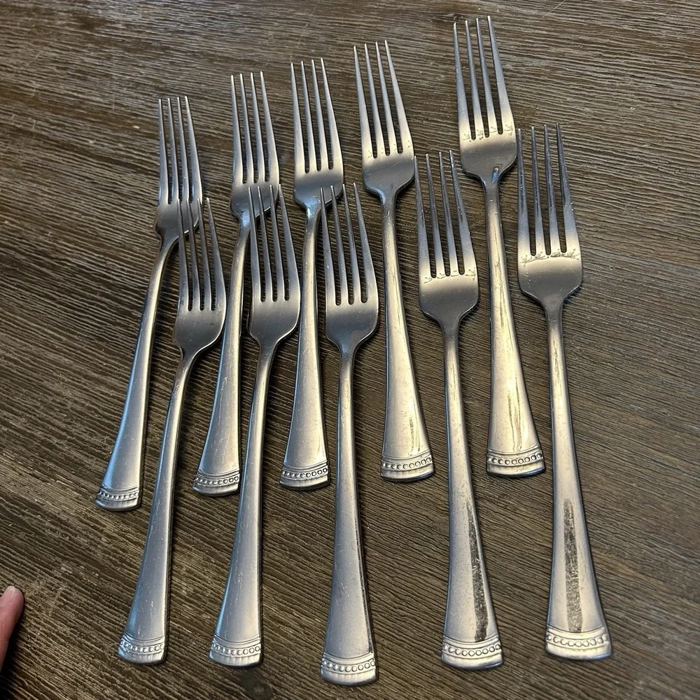 Lenox Portola 18/10 Stainless Steel Dinner Forks 8.25